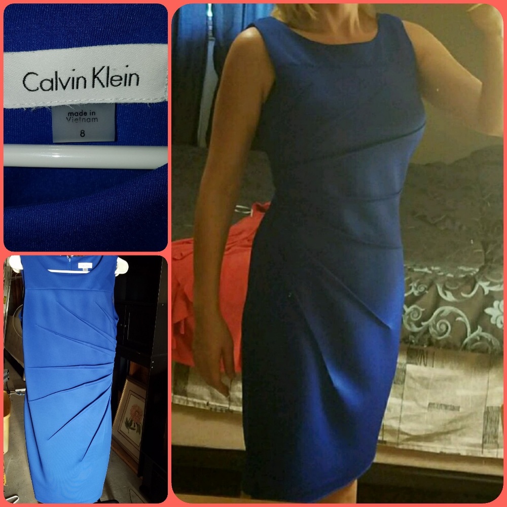 Blue cocktail dress